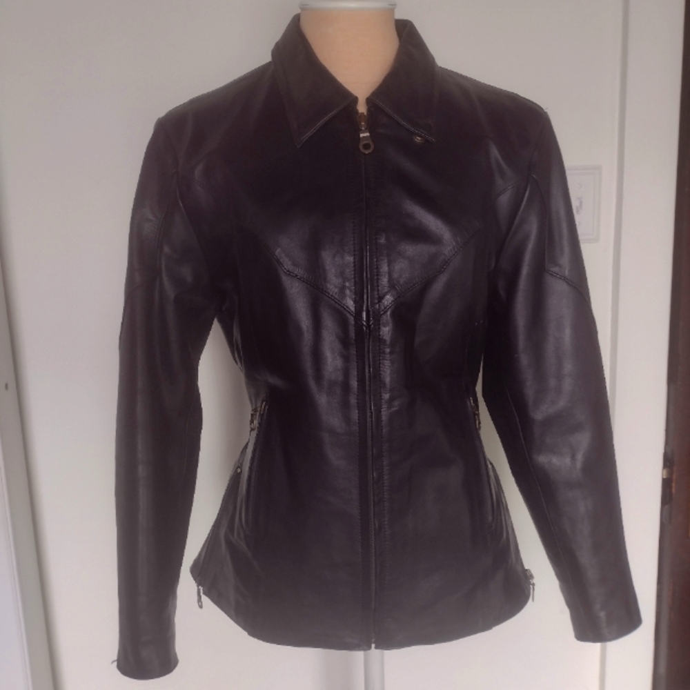 Black Leather Jacket XS/S
